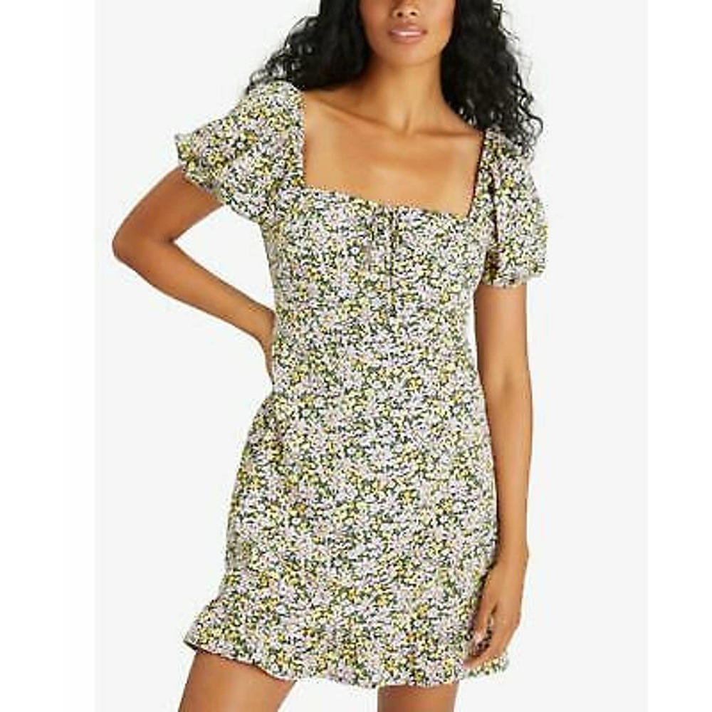 Sanctuary Women's Fresh Breeze Ditsy-Print Ruffled-Hem Dress Purple Size10, $139 - Picture 2 of 4